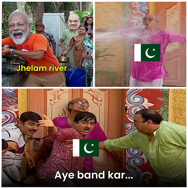 झेलम नदी में पानी छोड़ने के बाद पाकिस्तानी आवाम