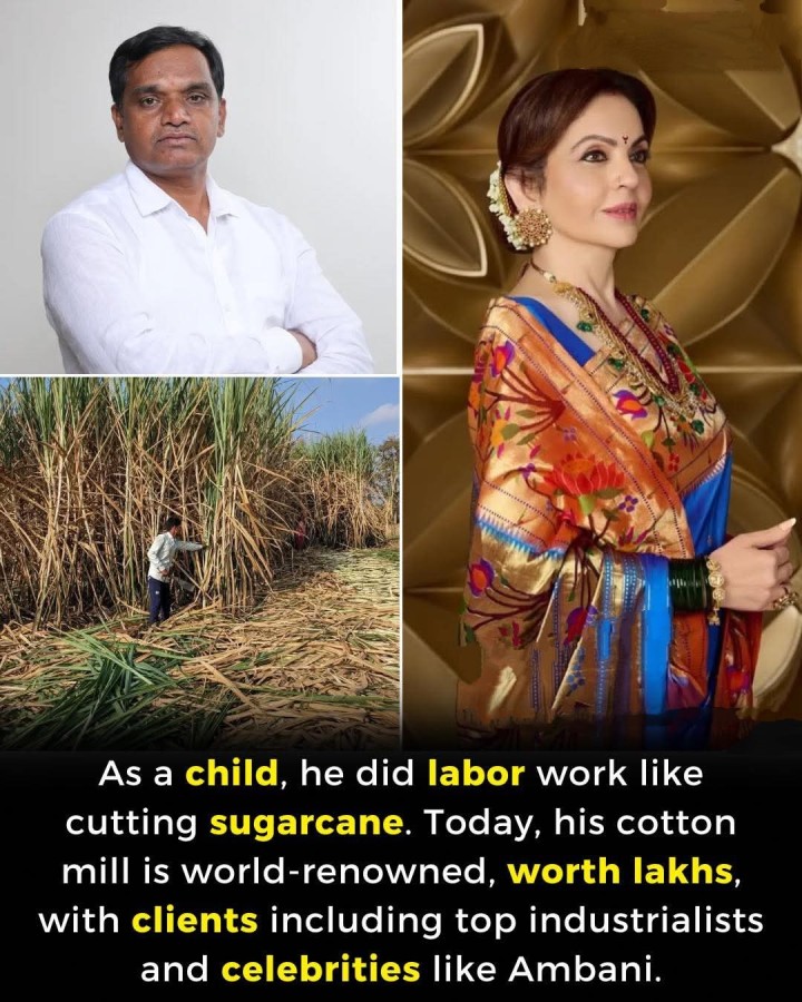 As a child, he did labor work like cutting sugarcane. Today,