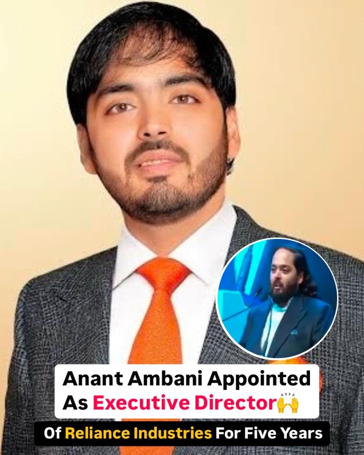 Reliance Industries Limited has appointed Anant M. Ambani, son of Chairman Mukesh Ambani, as Executive director on Friday for a five-year term starting May 1.
