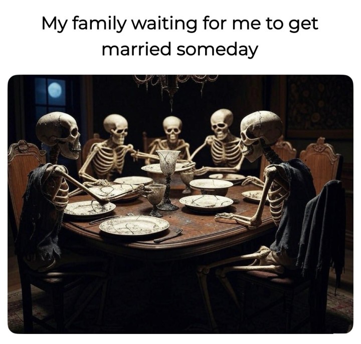 Waiting for my marriage.