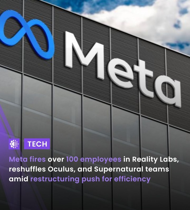 Meta has laid off over 100 employees from its Reality Labs division, impacting teams working on VR headsets, Oculus Studios, and the Supernatural VR fitness app. This move is part of Meta's broader effort to streamline operations and improve efficiency within its virtual reality and mixed-reality development. The layoffs come amid ongoing pressure on Meta’s Reality Labs division, which has faced increasing scrutiny over its massive investments in VR and the metaverse. While the restructuring aim