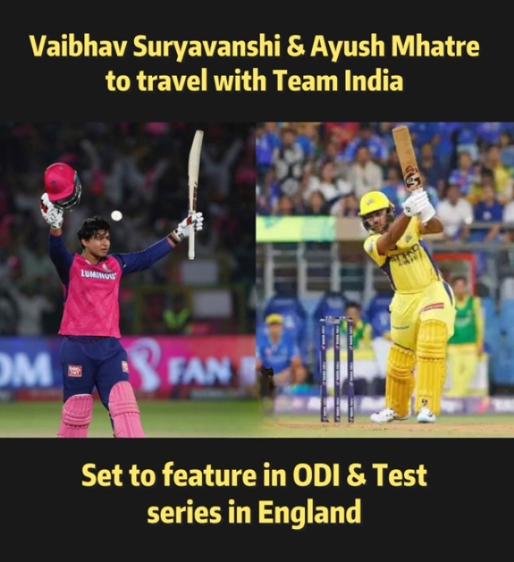 Not just Rohit Sharma’s Brigade but even IPL upcoming stars like Vaibhav Suryavanshi & Ayush Mhatre will Travel to England with Indian U-19 team.