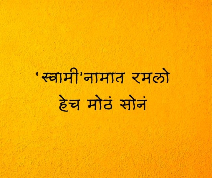 स्वामी नामात रमलो