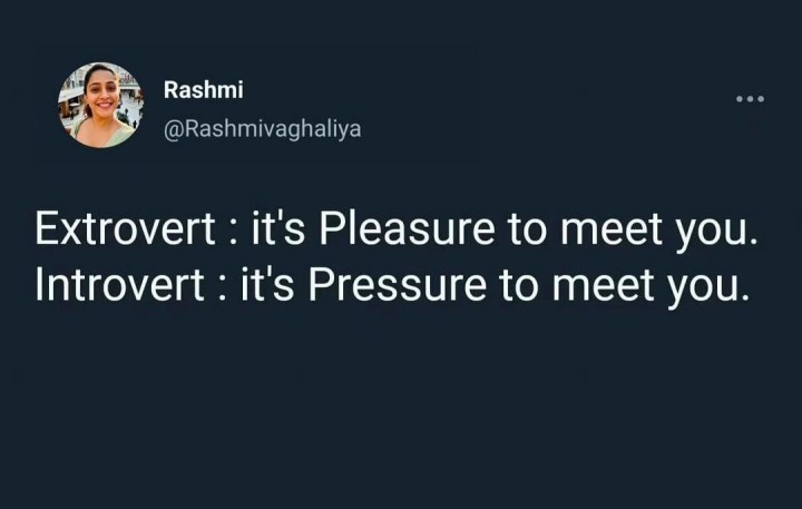 Introvert and extrovert