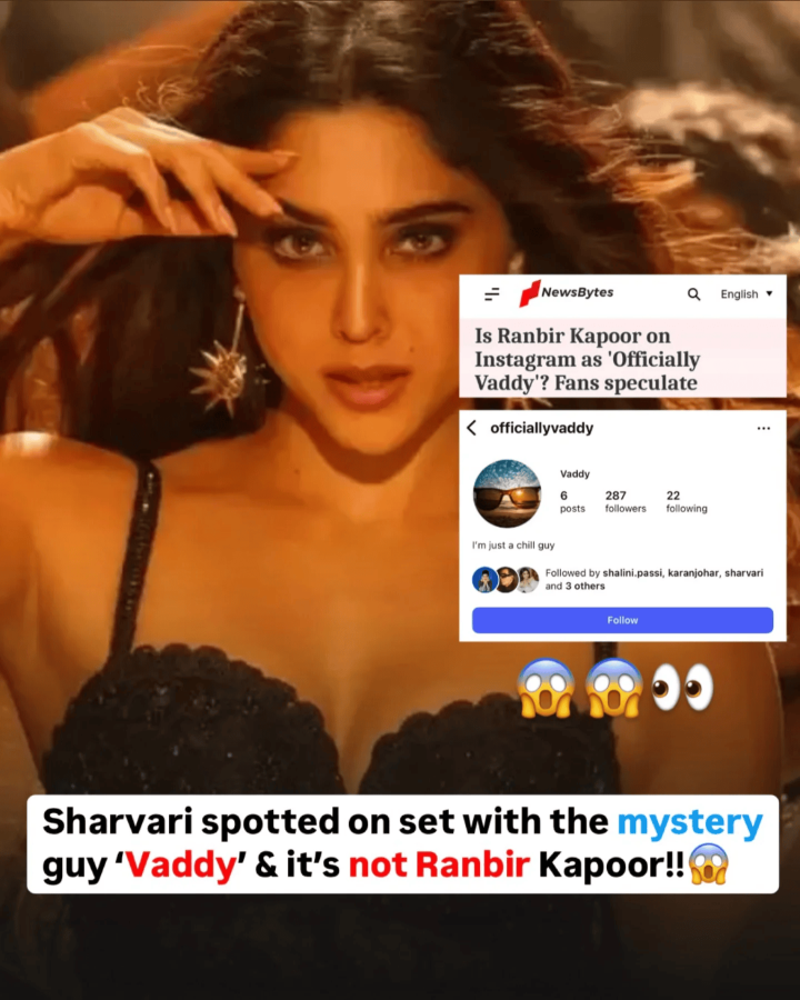 Sharvari new portrait ad with mystery guy