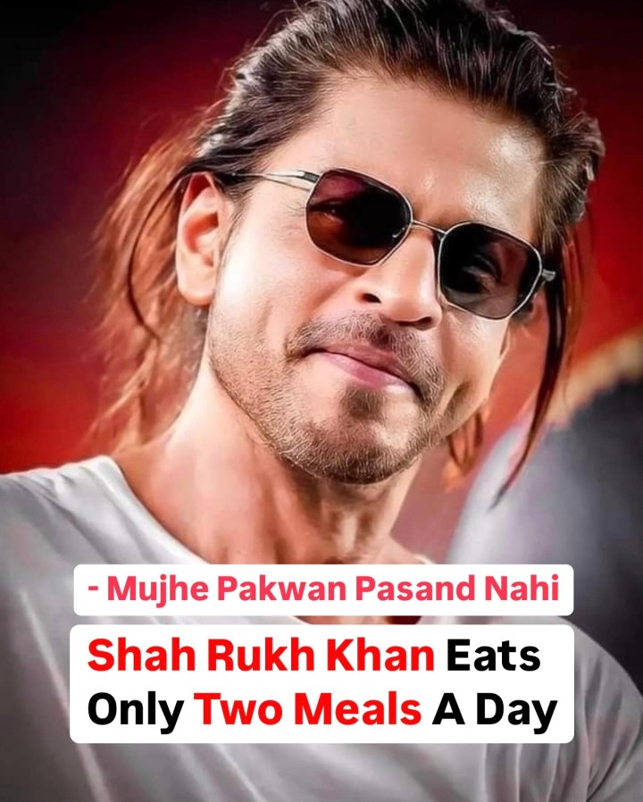 SRK revealed he eats just two meals daily, sticking to sprouts, broccoli, grilled chicken, and dal.