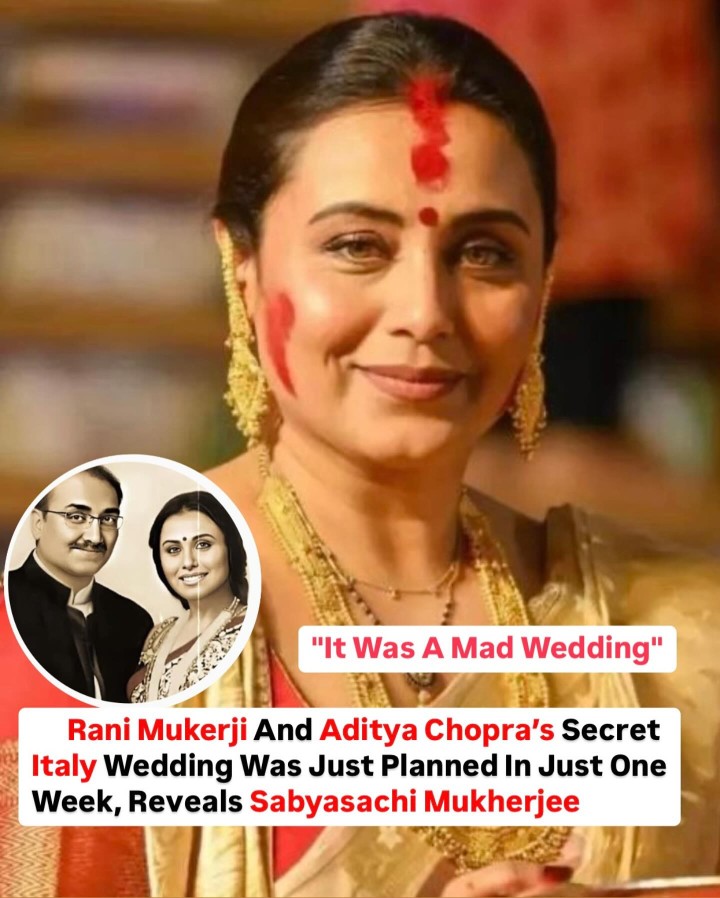 Rani Mukerji and Aditya Chopra’s 2014 wedding was truly one of the kept secrets and now, designer Sabyasachi reveals it was planned in just one week
