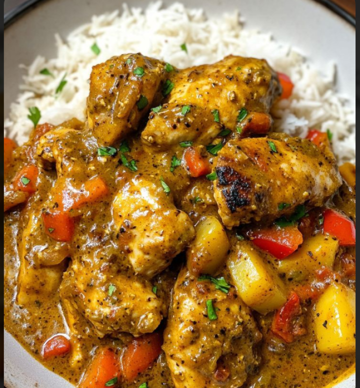 Spicy Jamaican Curry Chicken