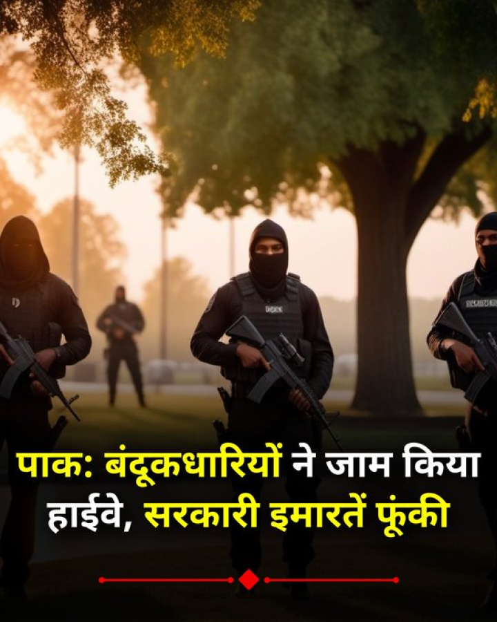 पाक: बंदूकधारियों ने जाम किया हाईवे, सरकारी इमारतें फूंकी