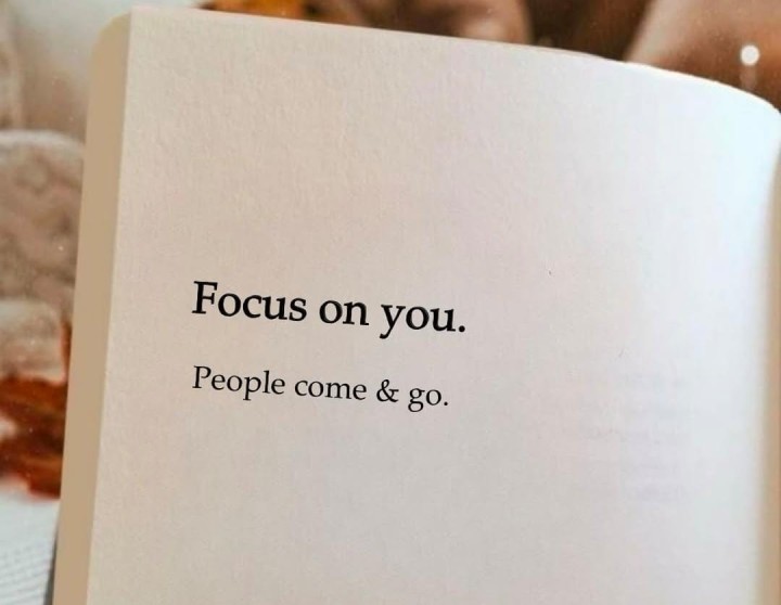 Focus on you