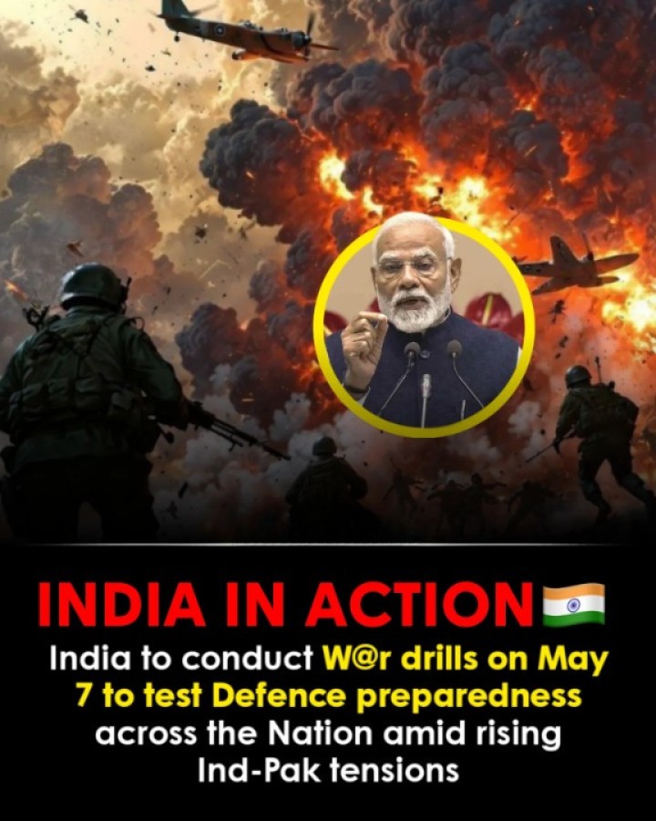 Amid heightened tensions between India and Pakistan following the deadly Pahalgam t*rror att*ck on April 22, in which 26 civilians were k!lled by t*rrorists allegedly linked to Pakistan, the Centre has directed several states to conduct security mock drills on May 7. These drills aim to ensure effective civil defence preparedness in the event of a hostile att@ck. Measures include operationalising air raid warning sirens, training civilians and students on safety protocols, enforcing blackout mea