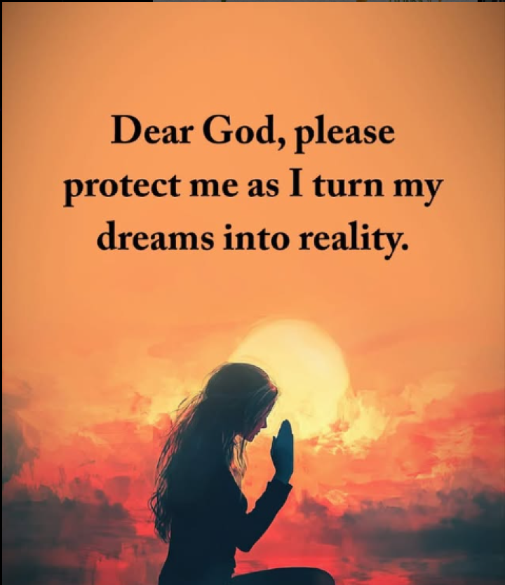 Dear god, please protect me.