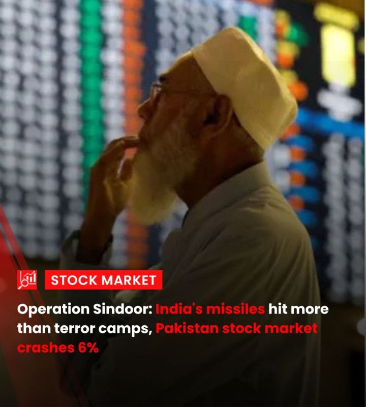 India's precision strikes under Operation Sindoor have had far-reaching consequences beyond the battlefield. While nine terror camps in Pakistan were targeted in response to the deadly Pahalgam attack, the ripple effects were felt sharply in Pakistan’s economy. The KSE-100 index plunged over 6%, wiping out more than 6,200 points in a single session as investor sentiment collapsed. In stark contrast, Indian markets rebounded quickly, buoyed by strong fundamentals and robust foreign investment.