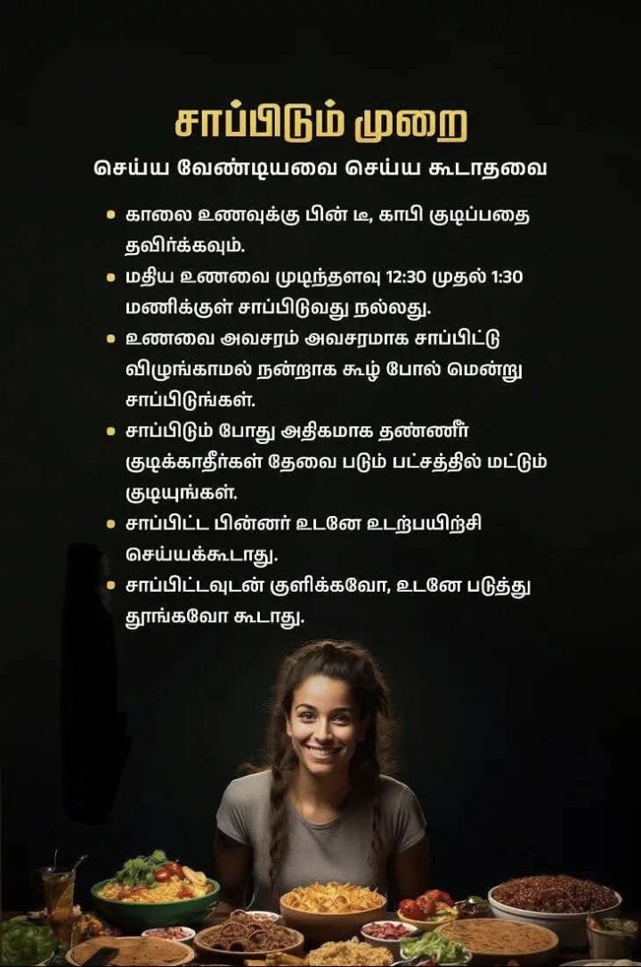 சாப்பிடும் முறை