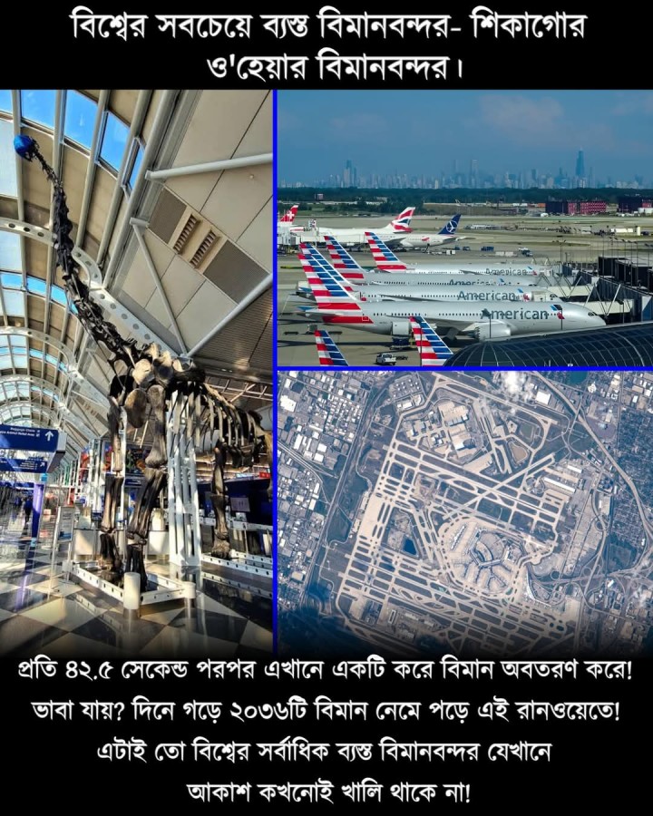 বিশ্বের সব থেকে ব্যাস্ত বিমানবন্দর।