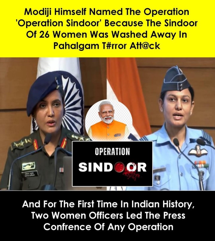 And For The First Time In Indian History, Two Women Officers Led The Press Confrence Of Any Operation