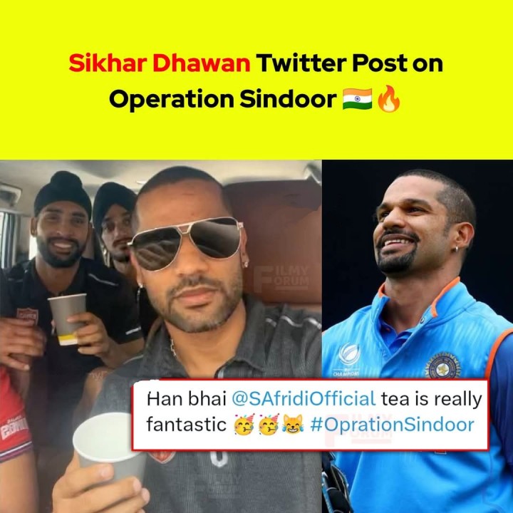 Sikhar Dhawan Twitter Post on Operation Sindoor