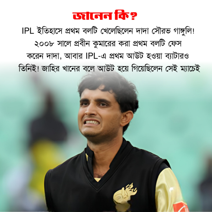 আইপিলের প্রথম বল আর প্রথম আউট।