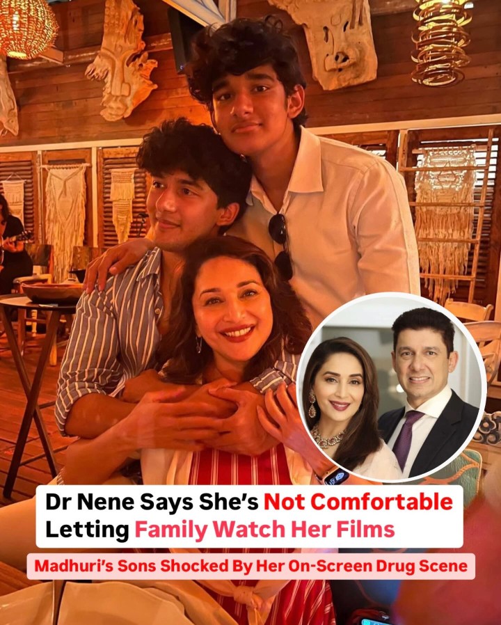 Madhuri Dixit’s sons left confused after seeing her ‘high’ in Koyla Dr Nene reveals she’s uncomfortable watching her films with family.