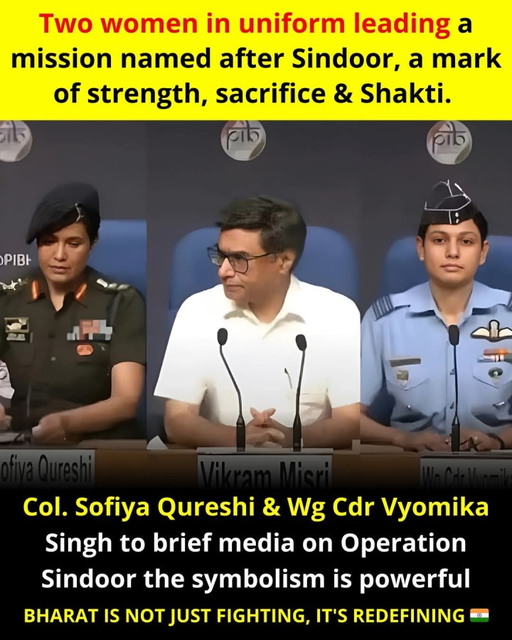 Two women in uniform leading