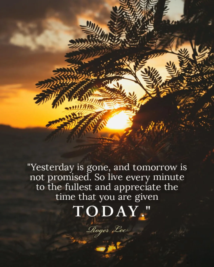 Appreciate the time that you are given today.