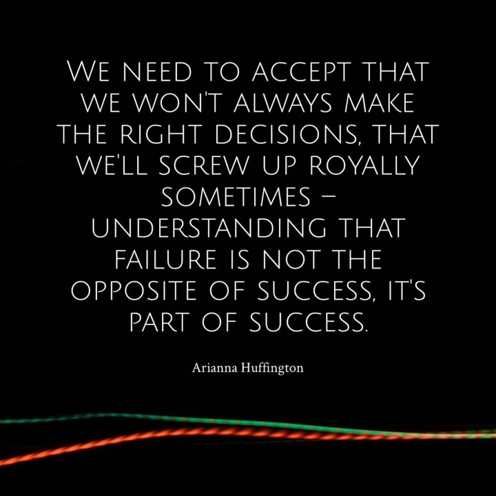 Failure is the part of success.