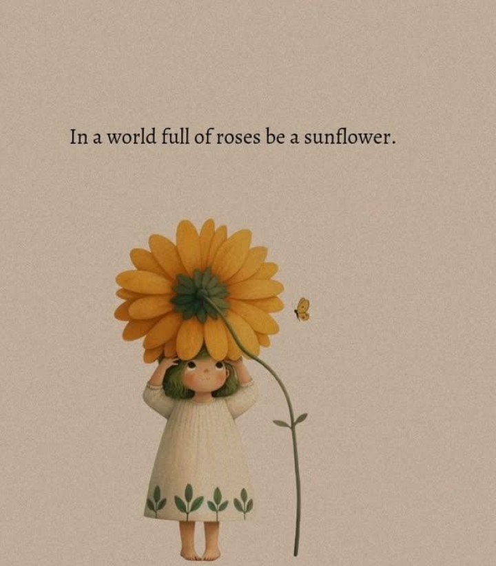 Be a sunflower