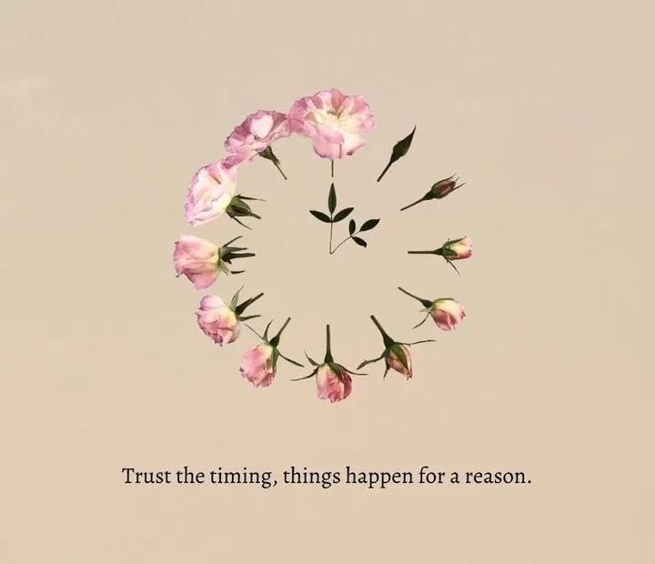 Trust the timing