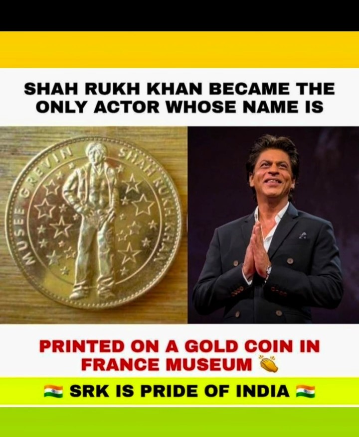The Grevin Museum in the French capital has honoured Bollywood megastar SRK with its set of customised gold coins. The Grevin Museum at Paris is a wax museum located on the Grands Boulevards on the right bank of the Seine river...