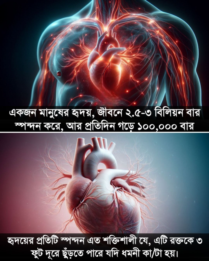 মানুষের হৃদপিণ্ড নিয়ে এই তথ্যটি জানতেন?