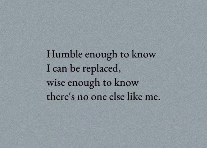 Humble enough