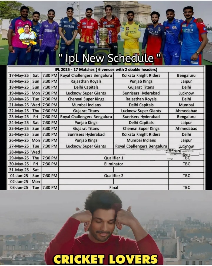 IPL kotta schedule