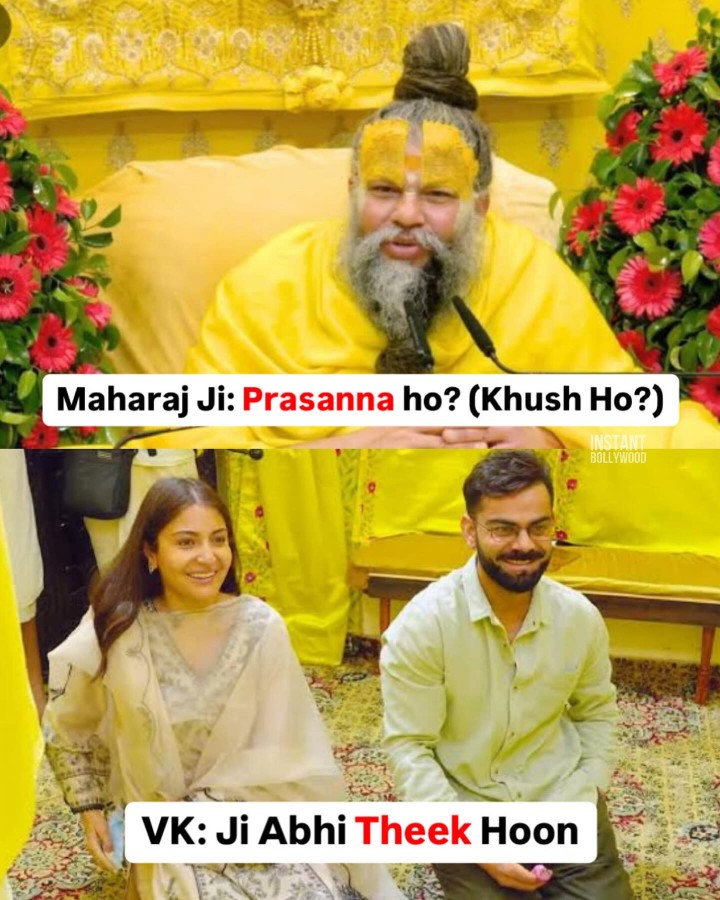 Virushka share their emotions with Premanand Maharaj Ji