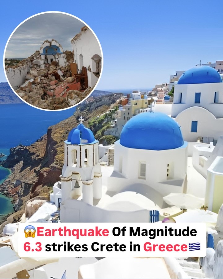 An earthquake of magnitude 6.3 struck the island of Crete in Greece on Wednesday. The quake was at a depth of 83 km (51.57 miles), the German Research Centre for Geoscience said.
