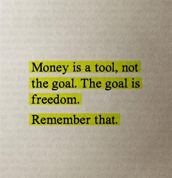 The goal is freedom