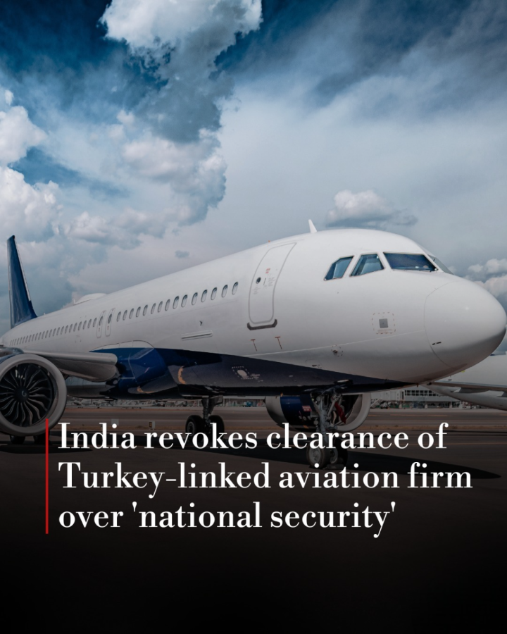 India on Thursday revokes the security clearance of a Turkish company which is involved in providing passenger and cargo ground handling services at Indian airports.