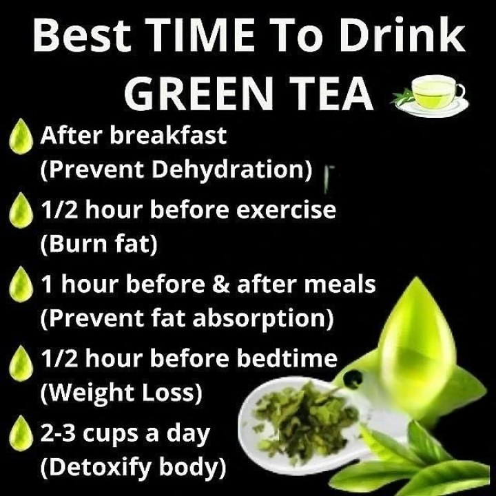 This is the best time to drink green tea.