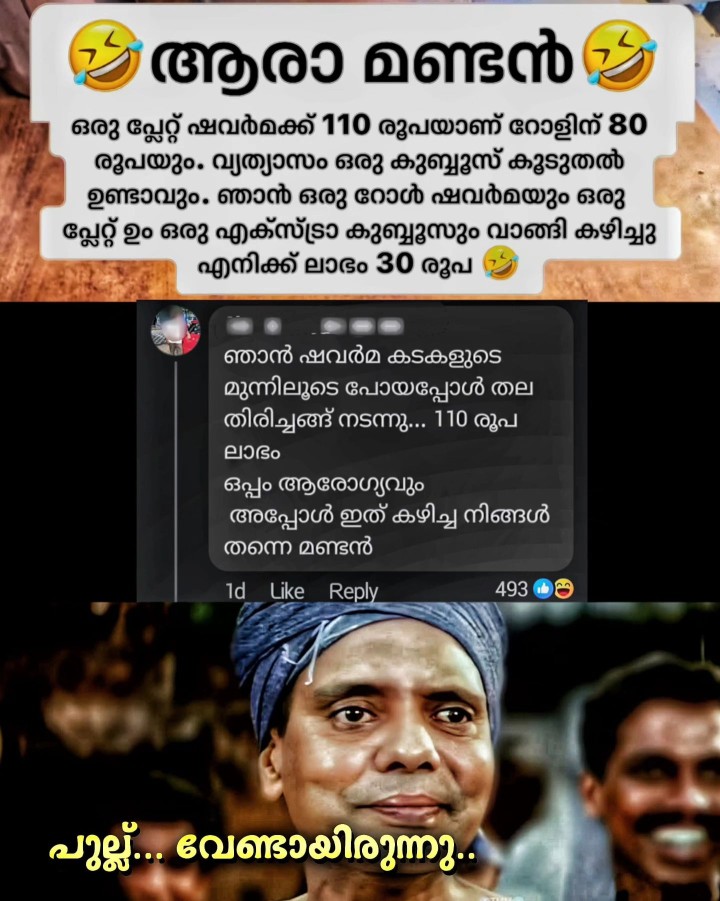 പൈസ ചിലവാക്കേണ്ട എന്ന് കരുതി വീട്ടിൽ ഇരിക്കുന്ന വേറെ ഒരുത്തൻ...