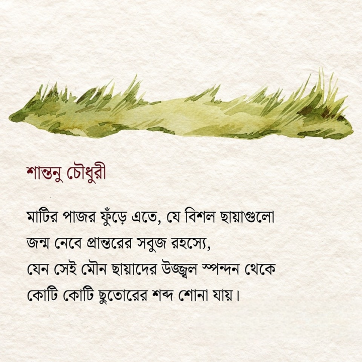 মাটির পাঁজর ফুরে বিশাল ছায়া...