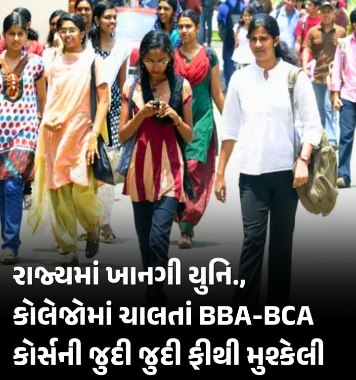 ગુજરાતમાં જુદી જુદી યુનિવર્સિટીઓ અને કોલેજોમાં ચાલતાં બીબીએ-બીસીએ સહિતના કોર્સમાં અલગ અલગ ફીને લઇને હાલ ભારે વિસંગતા ઉભી થઇ છે. એક જ કોર્સ ચલાવતી પ્રાઇવેટ અને સરકારી કોલેજમાં જુદી જુદી ફી હોય પરંતુ ખાનગી કોલેજોમાં પણ ફીના દરોને લઇને વાલીઓમાં દ્વિધા જોવા મળી રહી છે. સરકાર દ્વારા થોડા સમય પહેલા પ્રાઇવેટ યુનિવર્સિટી સહિત તમામ યુનિવર્સિટીઓમાં કેટલા અને કેવા પ્રકારના કોર્સ ચાલે 