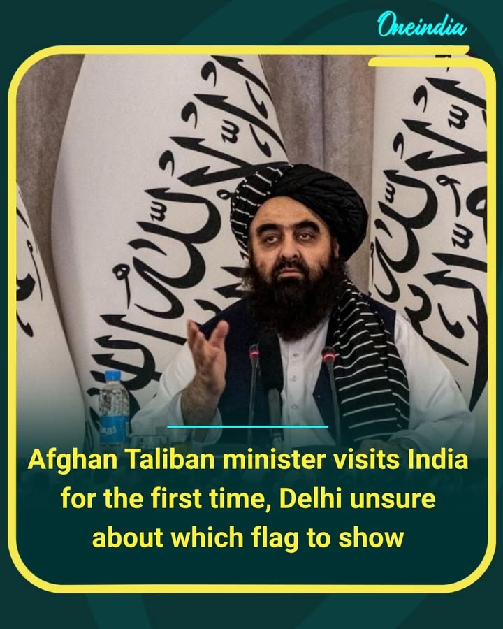 Afghan Taliban minister visits India for the first time, Delhi unsure about which flag to show