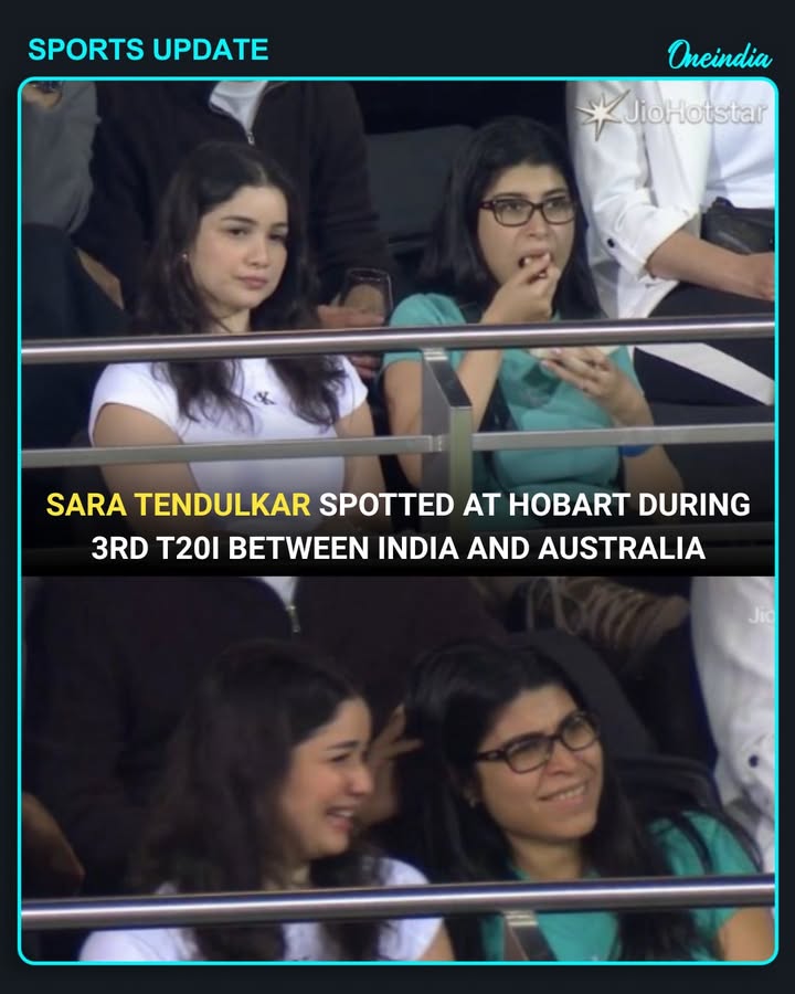 Sara Tendulkar Spotted at Hobart During 3rd T20I Between India and Australia.