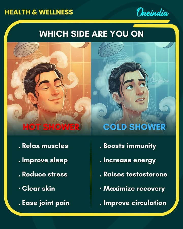 Which side are you on? Cold Shower or Hot Shower...