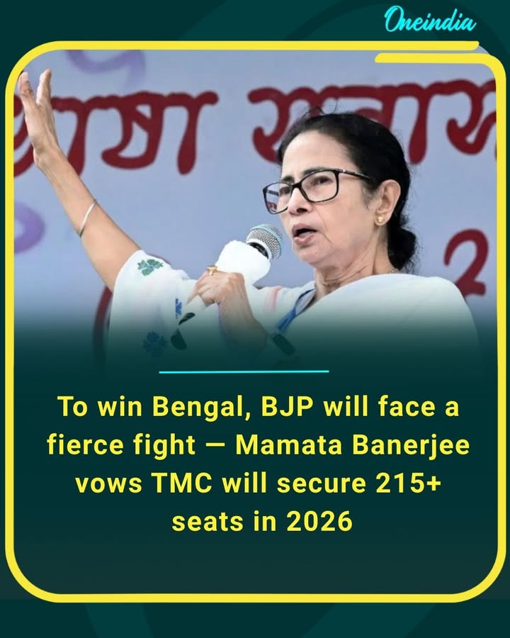 To win Bengal, BJP will face a fierce fight — Mamata Banerjee vows TMC will secure 215+ seats in 2026