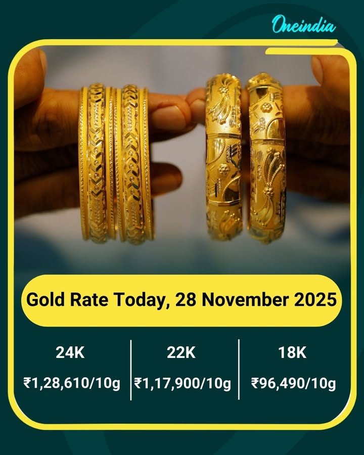 Gold Rate Today, 28 November 2025