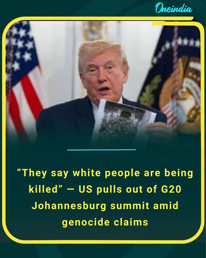 “They say white people are being killed” — US pulls out of G20 Johannesburg summit amid genocide claims