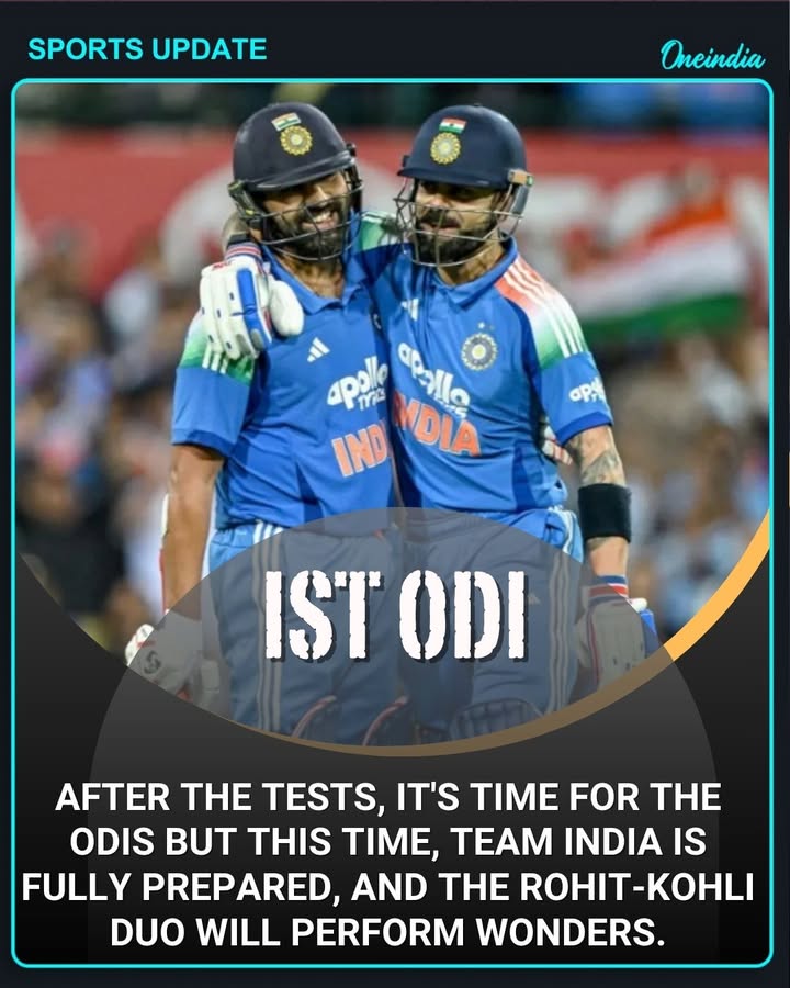 After the Test series, all eyes now turn to the ODIs, where Team India is geared up for action. With the Rohit-Kohli duo leading the charge, fans expect spectacular performances and match-winning moments in the upcoming series.