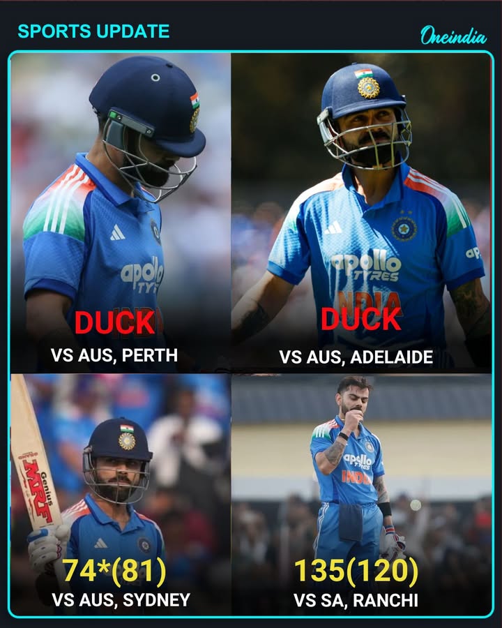 Virat Kohli makes a stunning comeback, turning his form around brilliantly after back-to-back ducks and reminding everyone why he’s one of the game’s greatest.