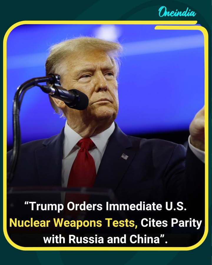 Former U.S. President Donald Trump has ordered the immediate resumption of nuclear weapons testing, citing the need to maintain parity with Russia and China. While Moscow maintains its commitment to the Comprehensive Nuclear-Test-Ban Treaty, Trump’s announcement signals a potential shift in global nuclear dynamics and raises concerns about a new arms race.