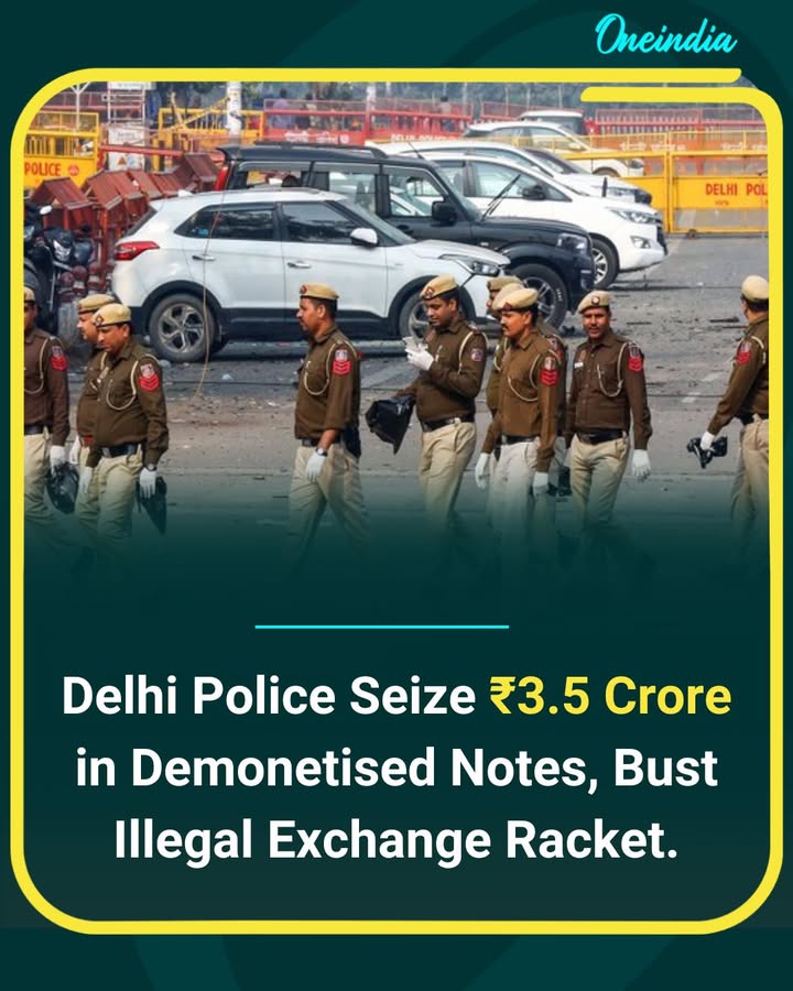 Delhi Police have recovered over ₹3.5 crore in demonetised currency and arrested four individuals involved in an illegal exchange racket. The accused were allegedly offering to convert old notes into valid currency through illicit channels. The operation was busted following a tip-off, and further investigation is underway to trace the larger network behind the scheme.